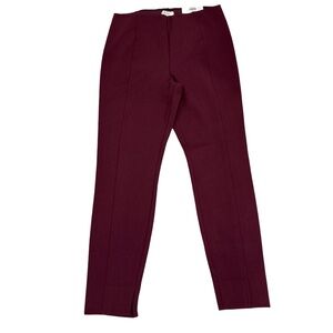 ON 34th Ponte Knit Burgundy Pull On Pants Size Large